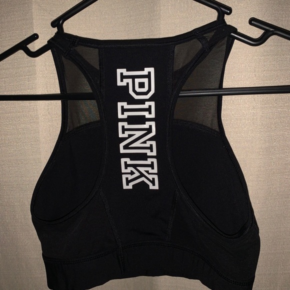 PINK. Sports bra. Racer back - Picture 2 of 3